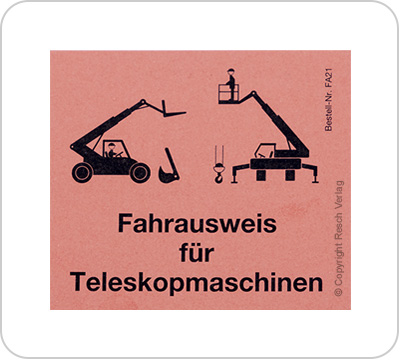 Fahrausweis für Teleskopmaschinen / Teleskopstapler